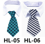Load image into Gallery viewer, Pet Tie Print Cat And Dog Accessories Solid Color Striped Check Tie
