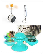 Load image into Gallery viewer, Sucker Turn Windmill Cat Toy Funny Cat Creative Spin Ball
