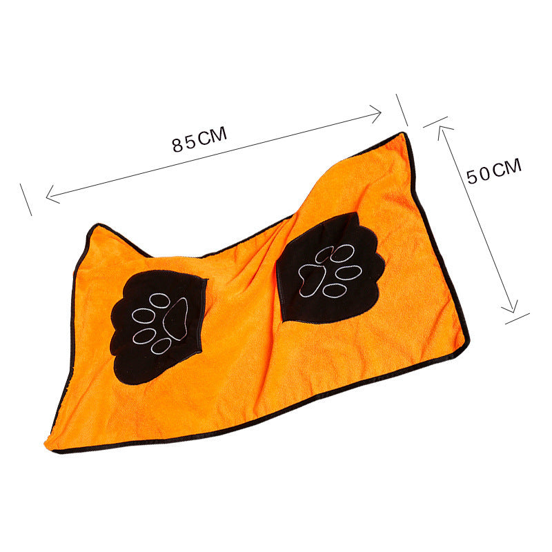 Universal Bath Towel For Cats And Dogs, Absorbent Thickening Pet Supplies, Quick-Drying Towel, Multi-Color Multi-Function Cotton Fiber Bath Towel