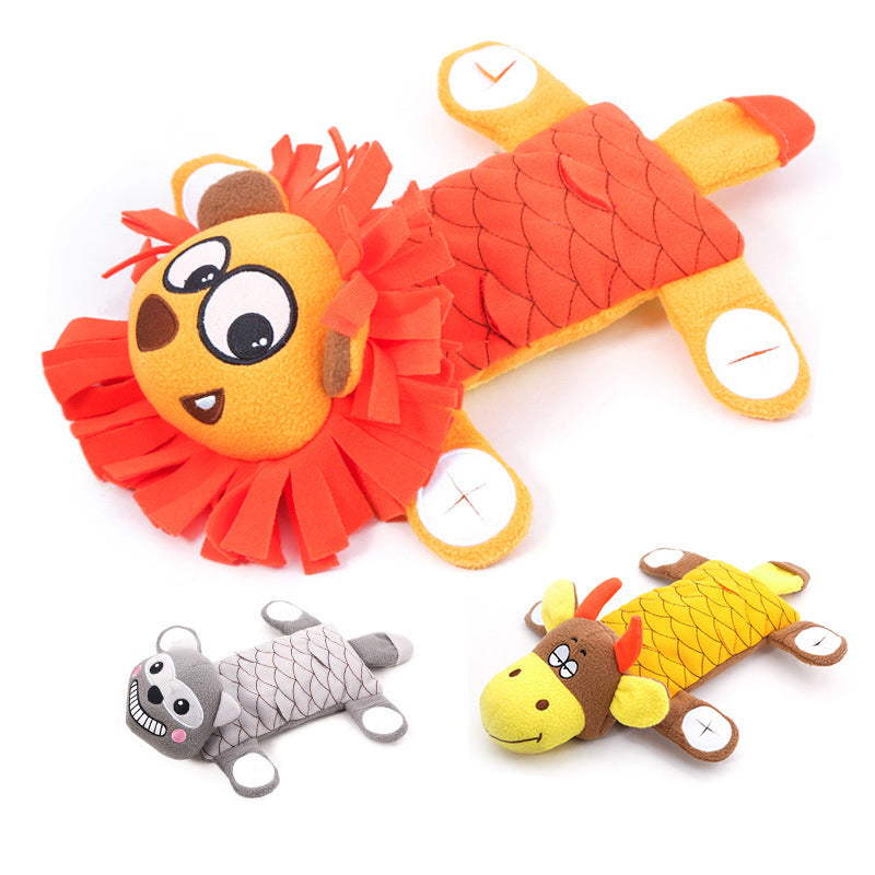 Dog bites and makes noises plush toys