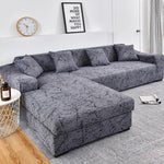 Load image into Gallery viewer, Sofa Cover Geometric Couch Cover Elastic for L Shaped Chaise
