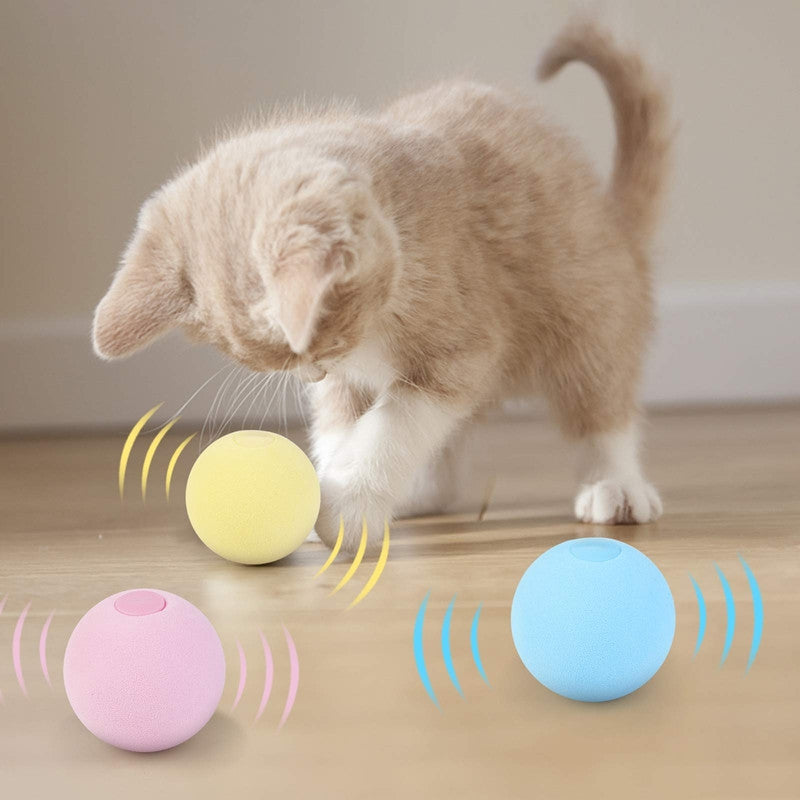 Smart cat toys interactive ball catnip cats toy playing ball