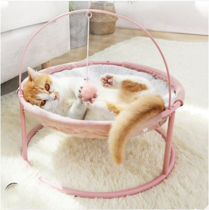 Removable and washable cat hammock pet bed