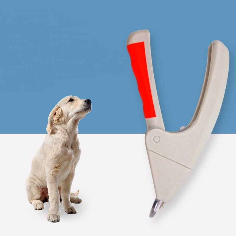 Stainless steel pet nail clippers with non slip handle