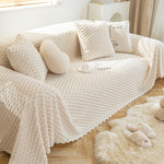 Load image into Gallery viewer, Winter Plush Anti-cat Scratch Sofa Cover Cloth
