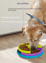 Load image into Gallery viewer, Slow Food Bowl Anti Choking Cat Bowl Dog Basin Puzzle Feeder Healthy Pet Rotating Game Board Pet Products
