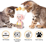 Load image into Gallery viewer, Cat Interactive Feather Toys Pet Bumbler Funny Toy Interactive Cats Toys Cat Rolling Teaser Feather Wand Toys Rotating Ball
