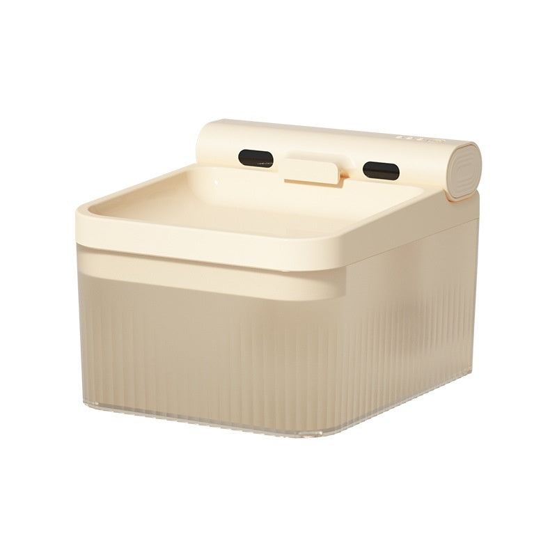 Plastic pet smart water dispenser good looking triple filter drinking bowl 4l large capacity cat water feeder pets products