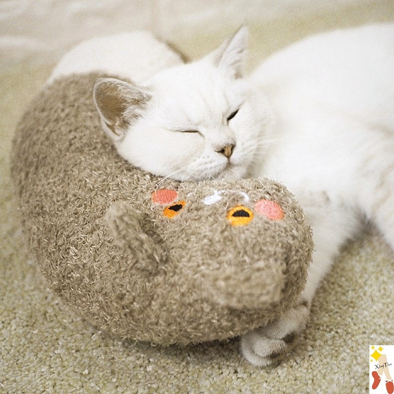 Sleeping companion cat sleeping cat mat sansheng meow pillow