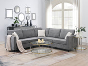 New 91 91  Modern L-Shape Sectional Sofa  Upholstered Living Room Couch