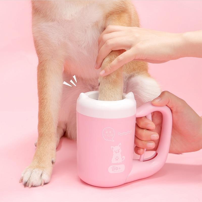 Pet cat dog foot clean cup cleaning tool silicone washing brush paw washer