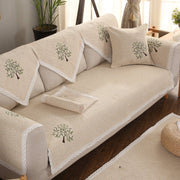 Four Seasons Fabric Cotton Linen Cushion Sofa Cover