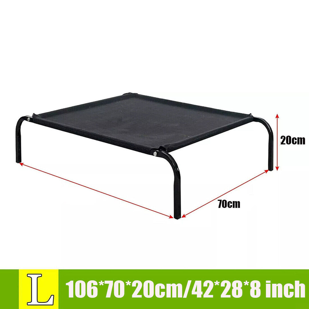 Elevated Dog Bed Pet Cat Mesh Camping Cot Indoor Outdoor UK