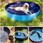 Load image into Gallery viewer, Foldable Dog Pool Pet Bath Swimming Tub Bathtub Outdoor Indoor Collapsible Bathing Pool For Dogs Cats Kids Pool
