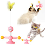 Load image into Gallery viewer, Cat Turntable Cat Windmill Toy Glowing Toy
