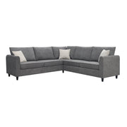 New 91 91  Modern L-Shape Sectional Sofa  Upholstered Living Room Couch