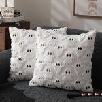 Load image into Gallery viewer, Halloween Pillow Covers 18x18 Inch White Ghost Throw Pillow Cases Soft Plush  Couch Cushion Case For Chair Sofa Bedroom Living Room Home Decor
