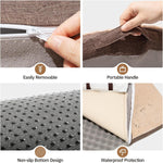 Load image into Gallery viewer, MEWOOFUN Orthopedic Dog Bed For Medium Dogs - Egg Crate Foam Sofa With Waterproof Lining &amp; Anti-Slip Bottom, Washable Removable Cover Brown, Large
