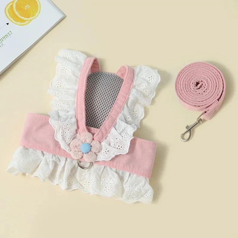 Pet Leash Dog Collar Summer Clothes For Cats And Dogs Baby Dog Safety Rope Back Strap Dog Walking Rope Special For Puppies