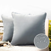 Outdoor Waterproof Solid Throw Decorative Pillow Cover Decorative Square Outdoor Pillows Cushion Case Patio Pillows For Couch Tent