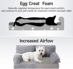 Load image into Gallery viewer, MEWOOFUN Orthopedic Dog Bed For Medium Dogs - Waterproof Pet Sofa With Supportive Foam, 35.4x25.6x11.8 Inch Washable Cover &amp; Non-Slip Bottom, Grey
