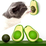 Load image into Gallery viewer, Cute Avocado Catnip Toys Cat Teeth Cleaning Toy Cat Supplies Catnip Mini Cat Treat Toys Interactive Pet Toys Pet Products Pet Avocado Ball Cute Funny Mint Cleaning Teeth Toy For Cat Supplies
