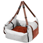 Load image into Gallery viewer, VEVOR Dog Booster Car Seat Pet Car Seat For Small Dog Up To 25lbs Gray
