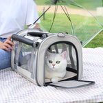 Load image into Gallery viewer, Outdoor Portable Pet Bag Transparent Breathable Foldable Pet Bag

