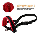 Load image into Gallery viewer, Dog Mouth Muzzle Anti Bark Dog Collar Breathable Dog Training Tool Nylon Muzzle Set With Stripes Summer Pet Leashes
