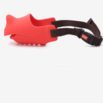 Load image into Gallery viewer, Rhino shape adjustable pure silicone dog muzzle
