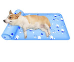 Load image into Gallery viewer, Summer Cooling Dog Mat With Pillow For Dog Cat Breathable Ice Pad Washable Sofa Breathable Print Cooling Pet Dog Bed For Dogs
