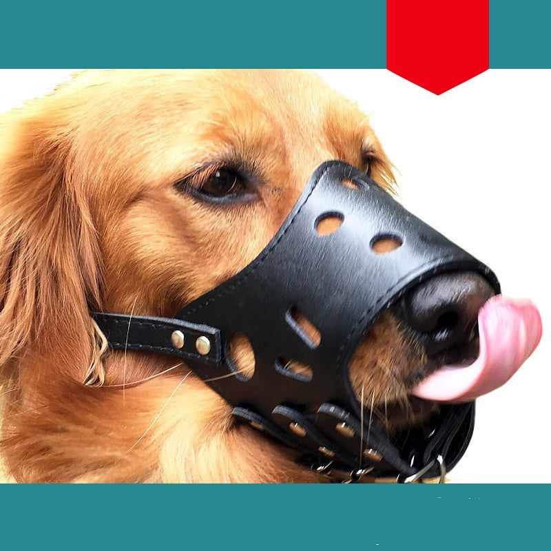 Small dog large muzzle adjustable bite proof