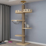 Load image into Gallery viewer, Solid Wood Column Cat Climbing Frame Toy
