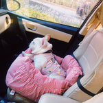 Load image into Gallery viewer, Travel car seat small dog Schnauzer cushion dog
