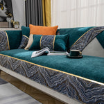 Load image into Gallery viewer, Leather Light Luxury Wind Chenille Sofa  Cushion Cover
