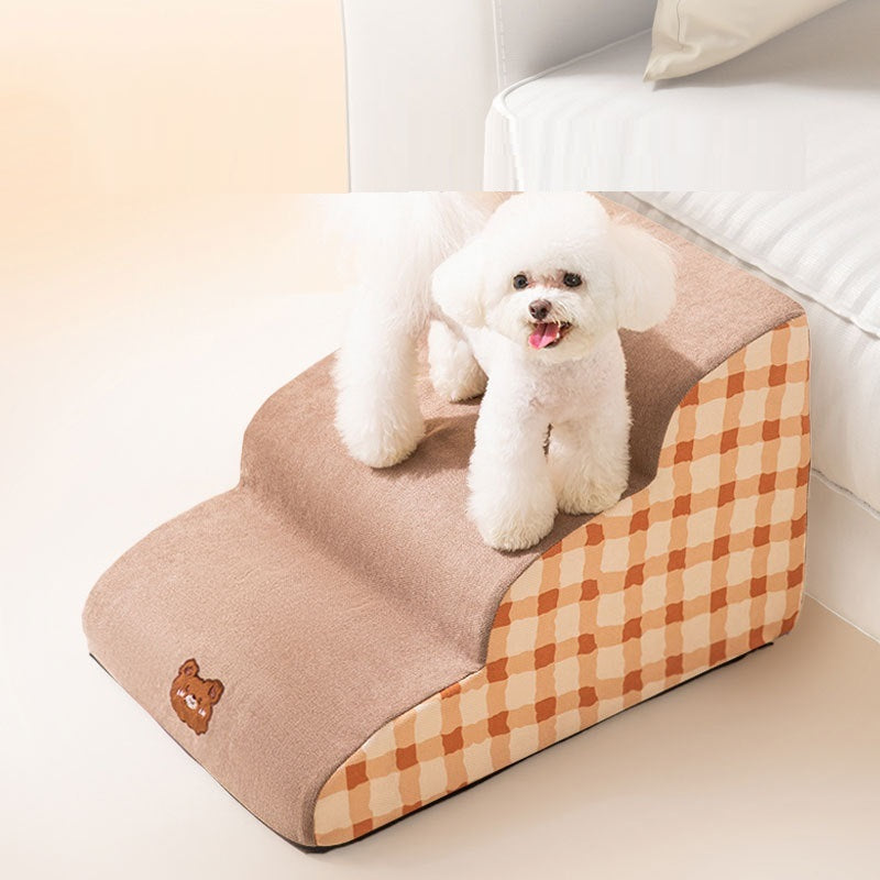 Removable sponge steps small dog pet stairs