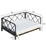 Load image into Gallery viewer, Wicker Pet Bed Rattan Dog Sofa Bed Outdoor Indoor Water Resistant
