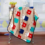 Load image into Gallery viewer, Flannel Coral Fleece Blanket Printed Air Conditioning Blanket Pet

