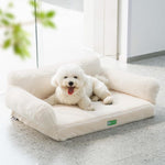Load image into Gallery viewer, MEWOOFUN Orthopedic Dog Bed For Small Or Medium Dogs - 34.6 Inches Egg Foam Sofa With Removable Washable Cover &amp; Non-Slip Bottom, Large, Beige
