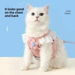 Load image into Gallery viewer, Pet Leash Dog Collar Summer Clothes For Cats And Dogs Baby Dog Safety Rope Back Strap Dog Walking Rope Special For Puppies
