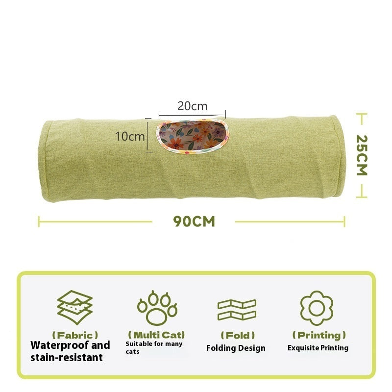 Pet cat tunnel self hi relief toy