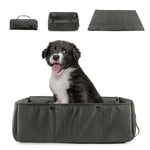 Load image into Gallery viewer, Portable Dog Travel Bed, 3-in-1 Pet Carrier, Mat And Cushion, Collapsible Water And Dirt Resistant Kennel
