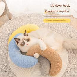 New Pet Supplies Soft For Cats And Dogs Pillow Crescent Type