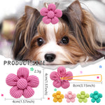 Load image into Gallery viewer, Pet Headdress Flower Spring Flower Solid Color Headdress Flower Dog Cat Accessories
