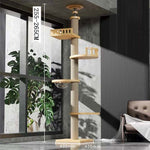 Load image into Gallery viewer, Solid Wood Column Cat Climbing Frame Toy
