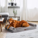 Load image into Gallery viewer, MEWOOFUN Orthopedic Dog Bed For Large Dogs - XL Egg Crate Foam Mattress With Removable Washable Cover, Waterproof Pet Couch Bed Grey, Extra Large
