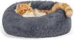 Load image into Gallery viewer, Indoor Solid Color Non-slip Round Fluffy Plush Pet Bed
