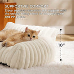 Load image into Gallery viewer, Bedsure Cute Cat Couch For Pets - Fluffy Cat Sofa With Premium Soft Corduroy Fleece Fuzzy Cat Couch Bed With Cover Supportive Cat Chair For Indoor Cats
