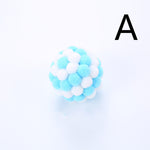 Load image into Gallery viewer, Cat Toy Colorful Plush Ball, Sounding Multi-color Rainbow Ball
