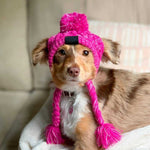 Load image into Gallery viewer, Fur Ball Warm And Windproof Fluffy Ball Knitting Method Dog Fighting Hat
